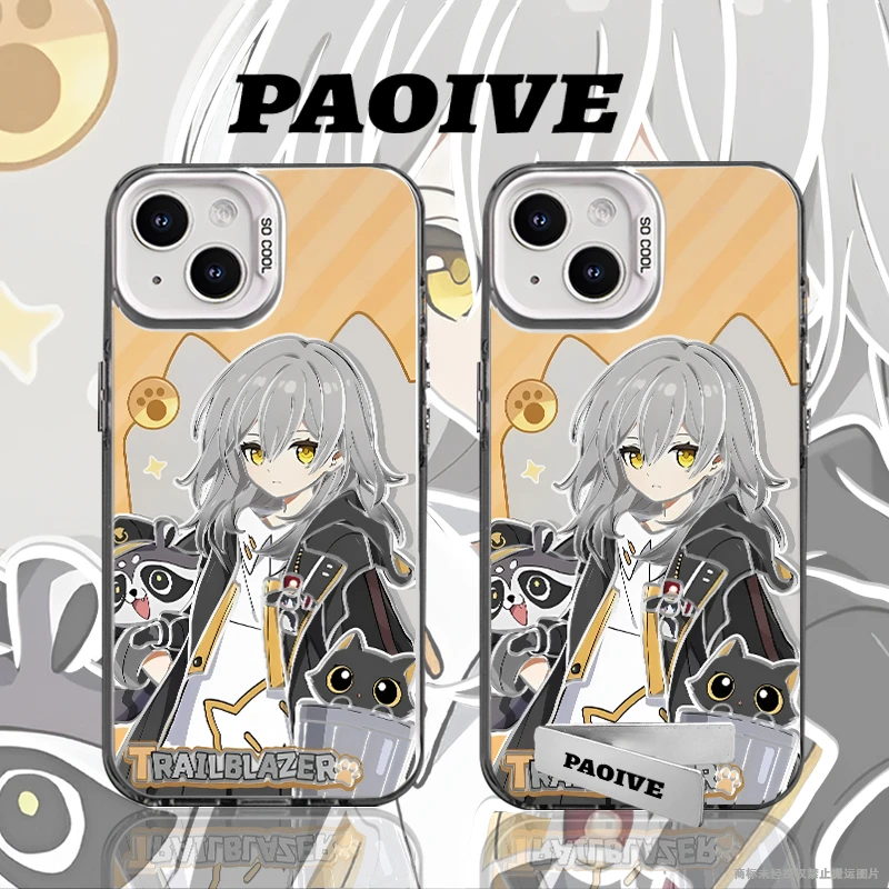 适用苹果华为vivo一加iPhone14小米三星星防摔彩银手机壳