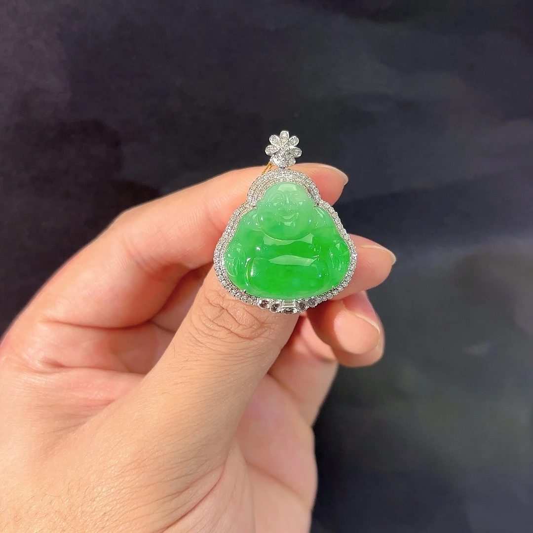 翡翠未镶嵌吊坠(不含链)多人不退不换