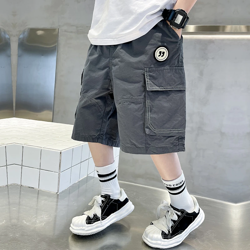 男童夏装裤子2025新款儿童夏季短裤中大童男孩夏款工装裤五分裤潮