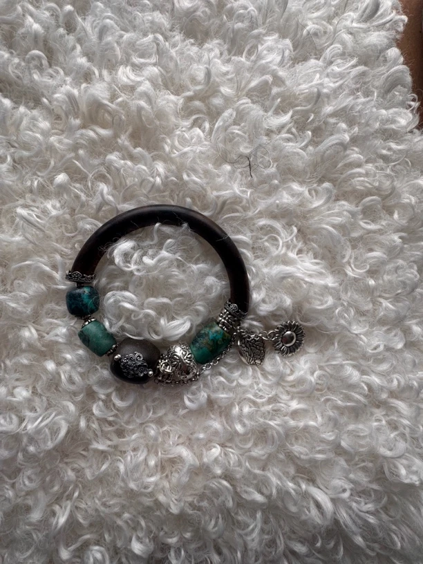 铜合金木质手链 松松设计款手链手工复古