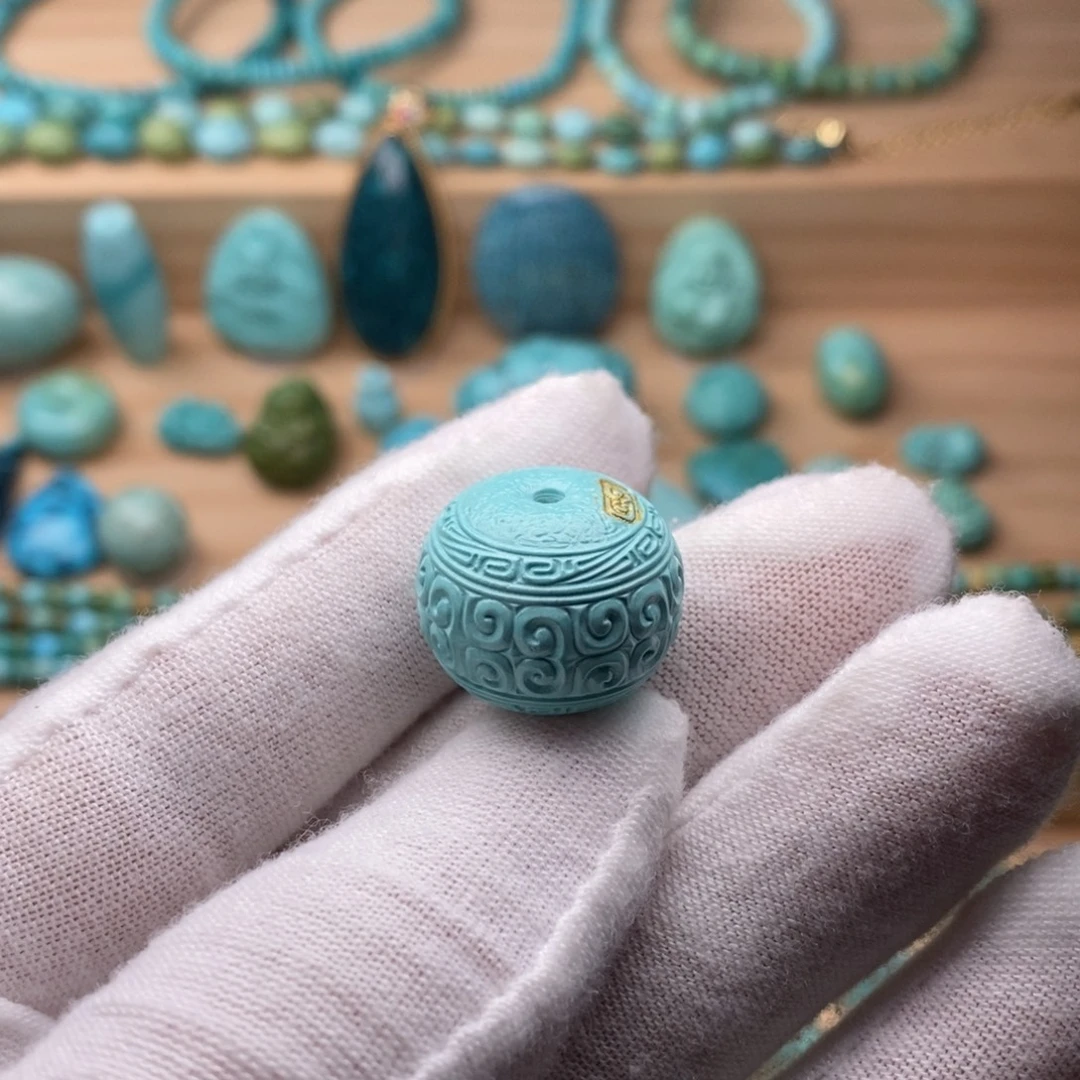 绿松石未镶嵌挂件