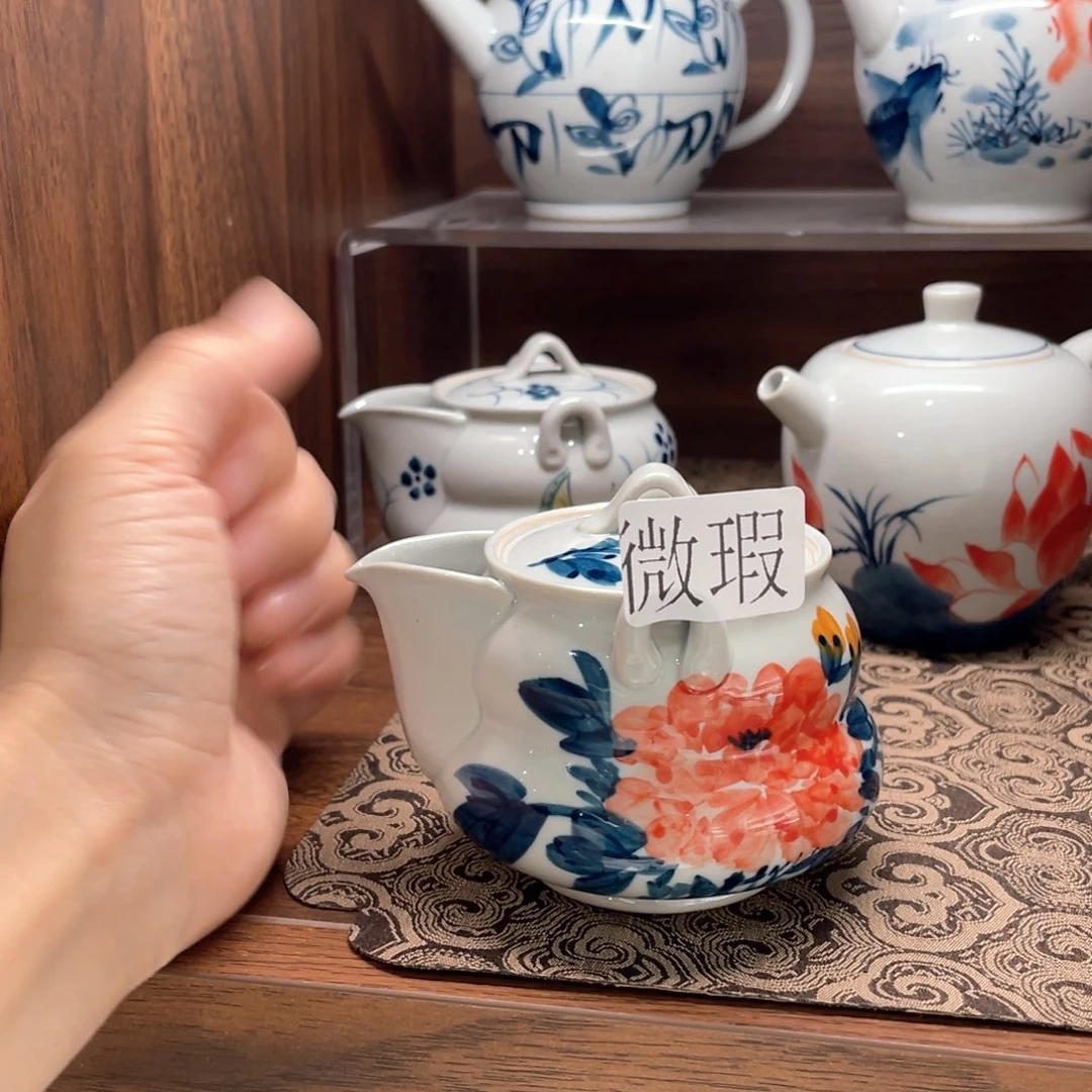 微瑕釉下彩纯手绘
