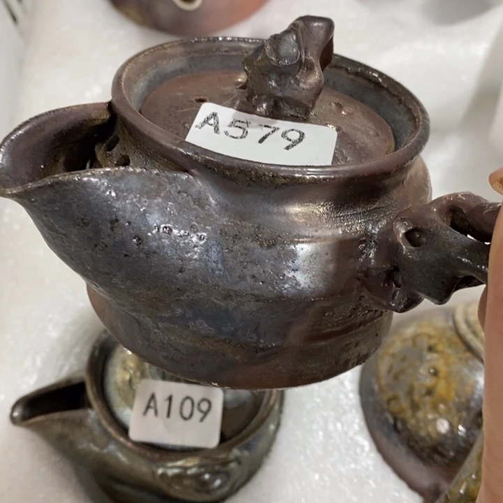 柴烧裸烧纯手工制作瑕疵不退不换