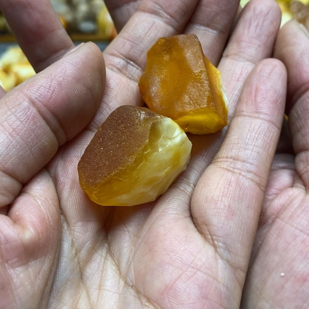 定制琥珀未镶嵌传世琥珀蜜蜡定制