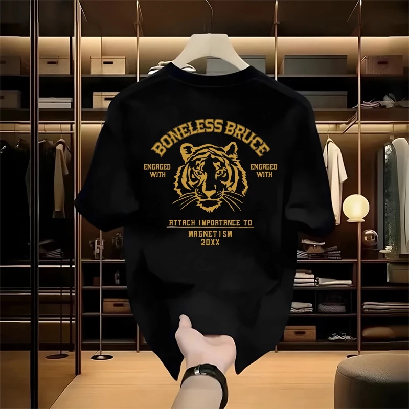 QUPENGME  设计师版男款纯棉T恤百搭时尚休闲DS-281