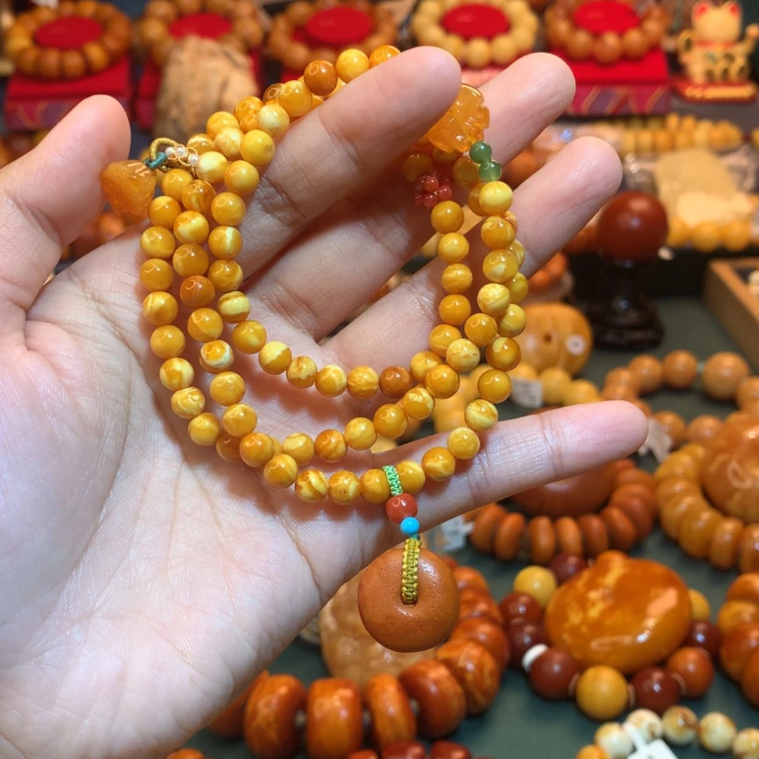 【闪购商品】蜜蜡手链未镶嵌智*蜜蜡手链