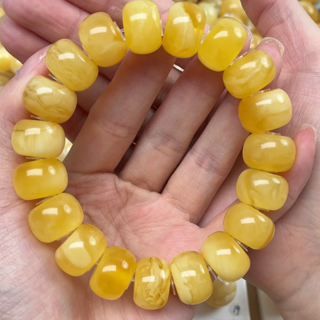 游***魂未镶嵌蜜蜡裸石15+蜜蜡手串
