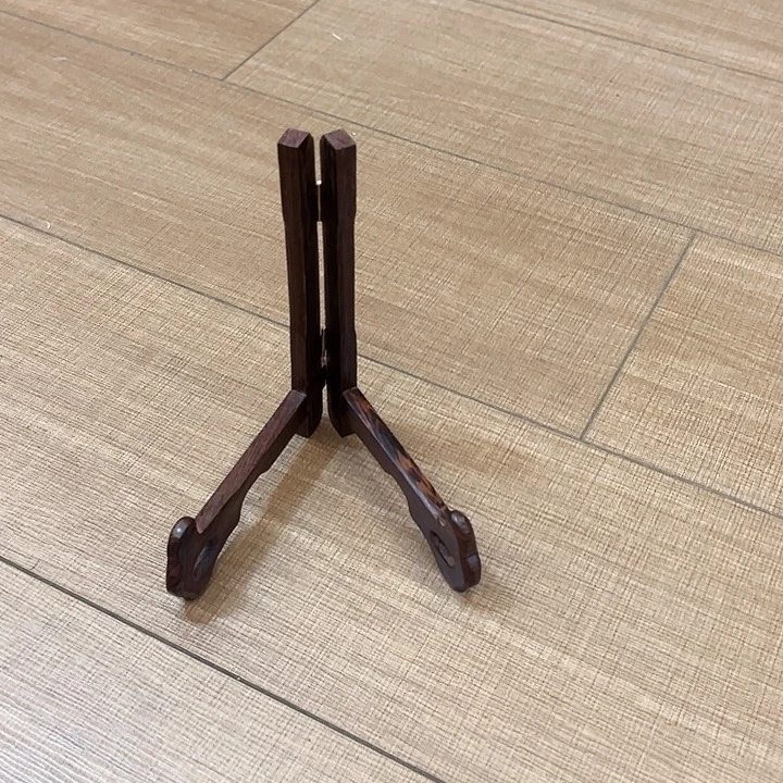 木鸡翅木小盆架2个
