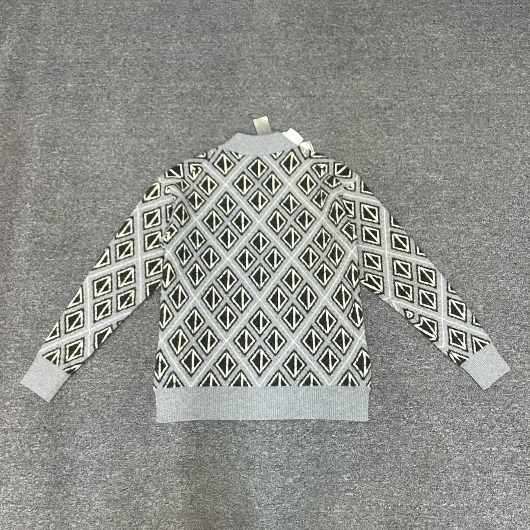 jp Dior迪奥 SS22菱形图案羊毛针织 全新带吊牌L码