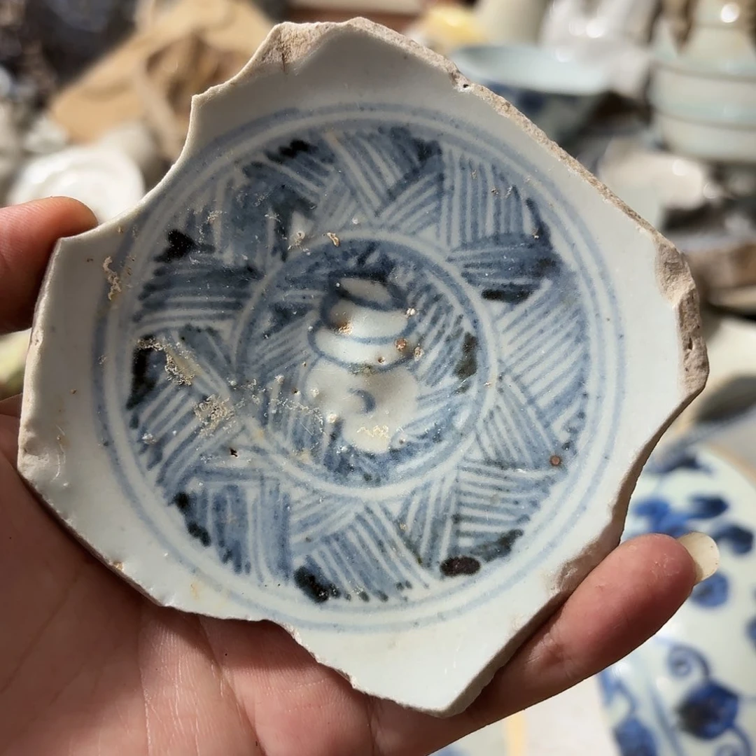 瓷片青花瓷片标本顺丰包邮