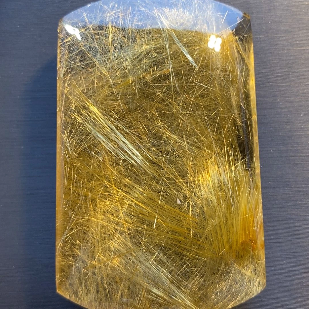 水晶未镶嵌颈饰发晶全净体大无事牌