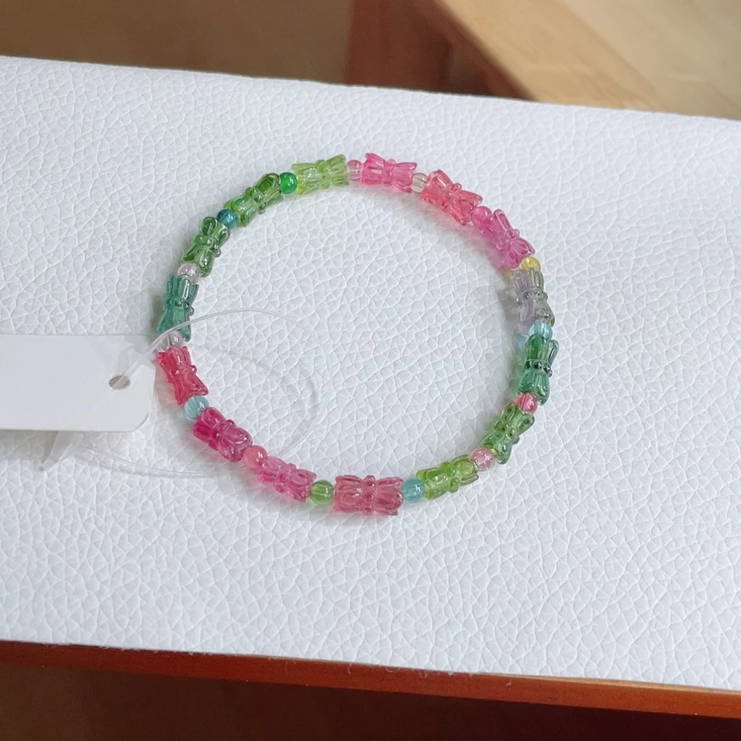 碧玺未镶嵌手链碧玺手链