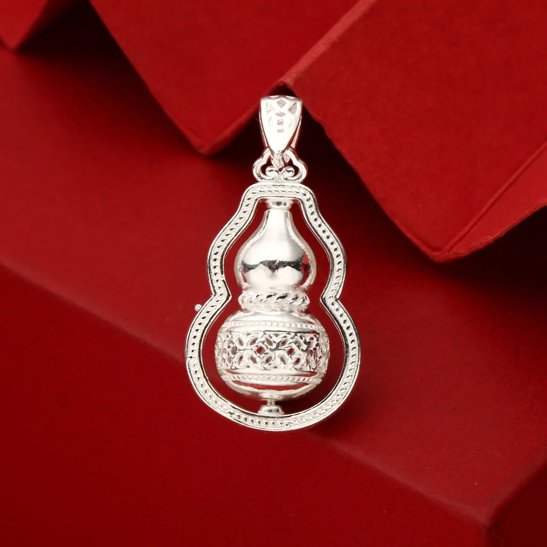 吊坠足银 足银葫芦吊坠