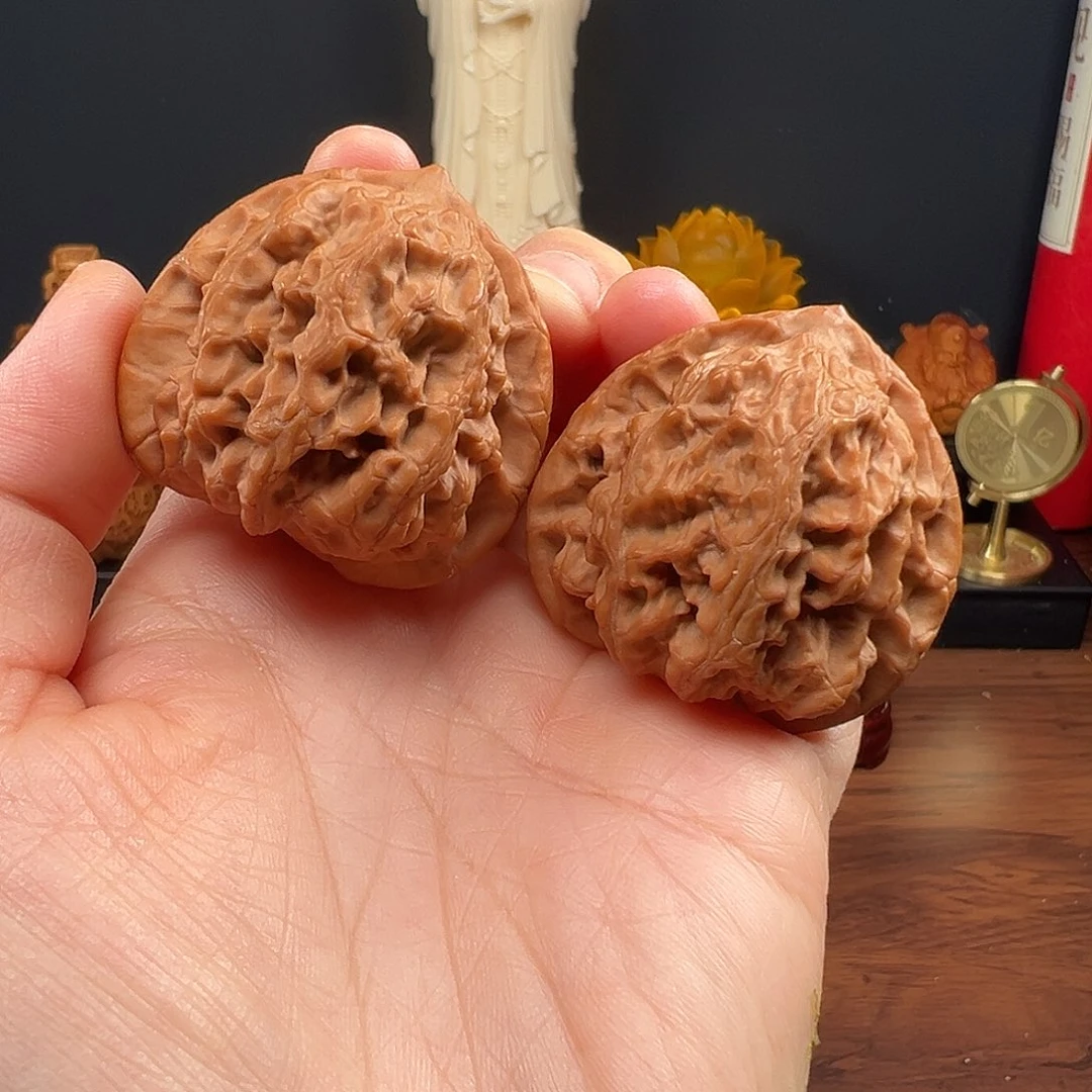 吊坠文玩核桃43全品梨木台