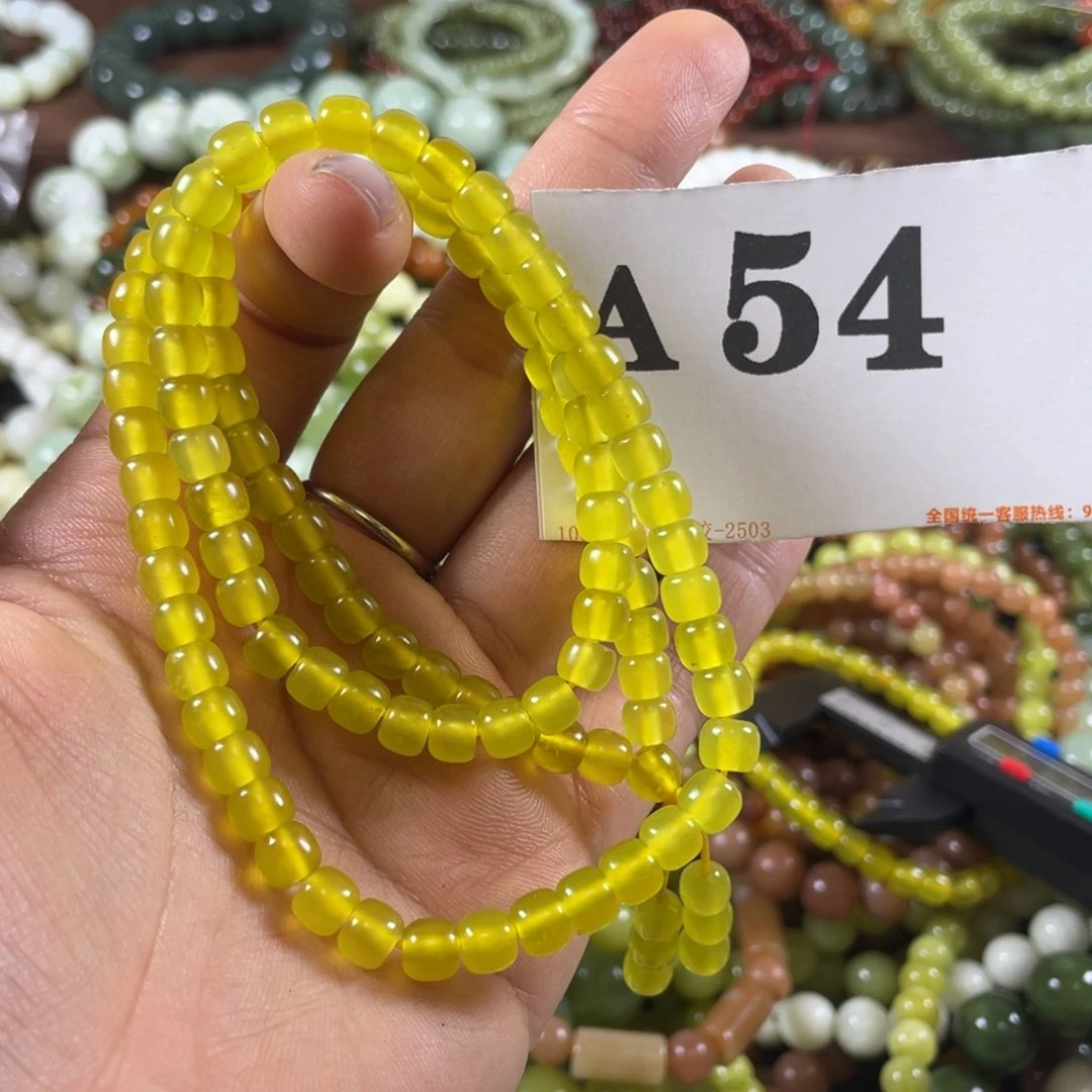 未镶嵌岫玉手链漂*天然