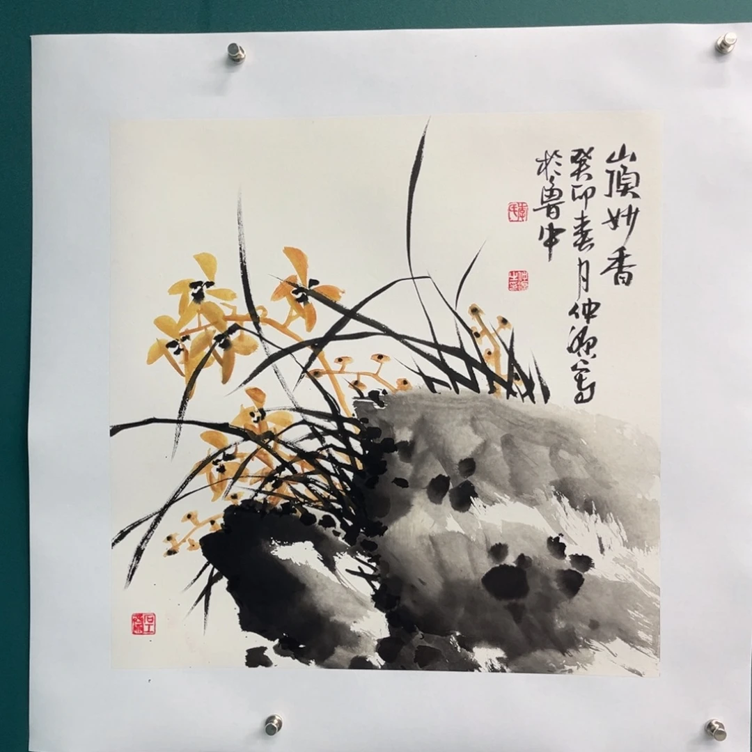 国画艺术家真人手绘