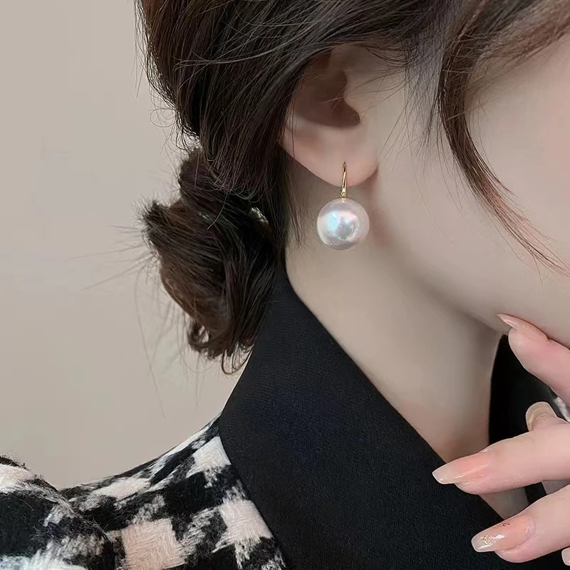 925银耳饰 【高跟鞋】 轻奢网红 经典百搭 极光白耳钩  设计感耳环