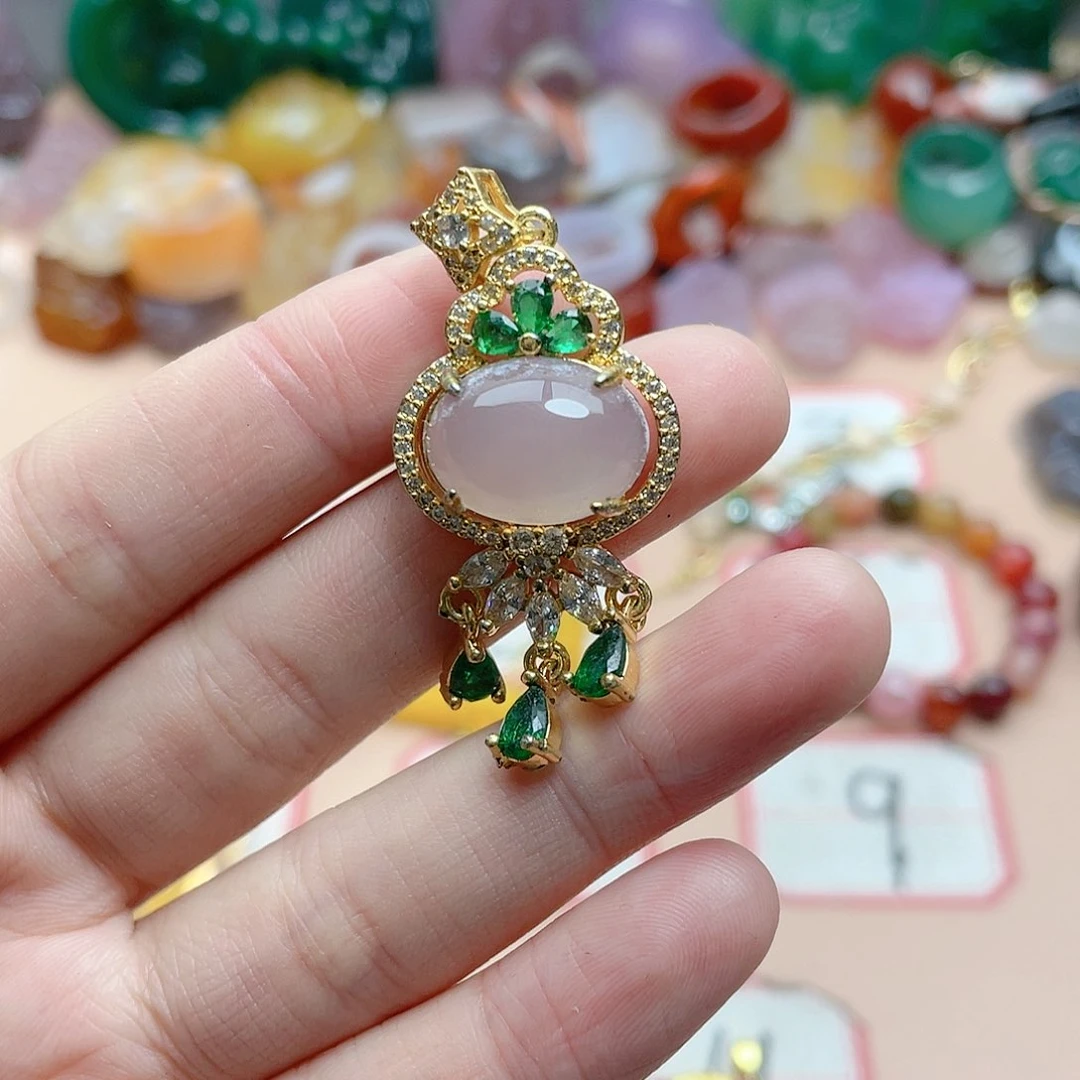 玛瑙/玉髓颈饰合金曾*