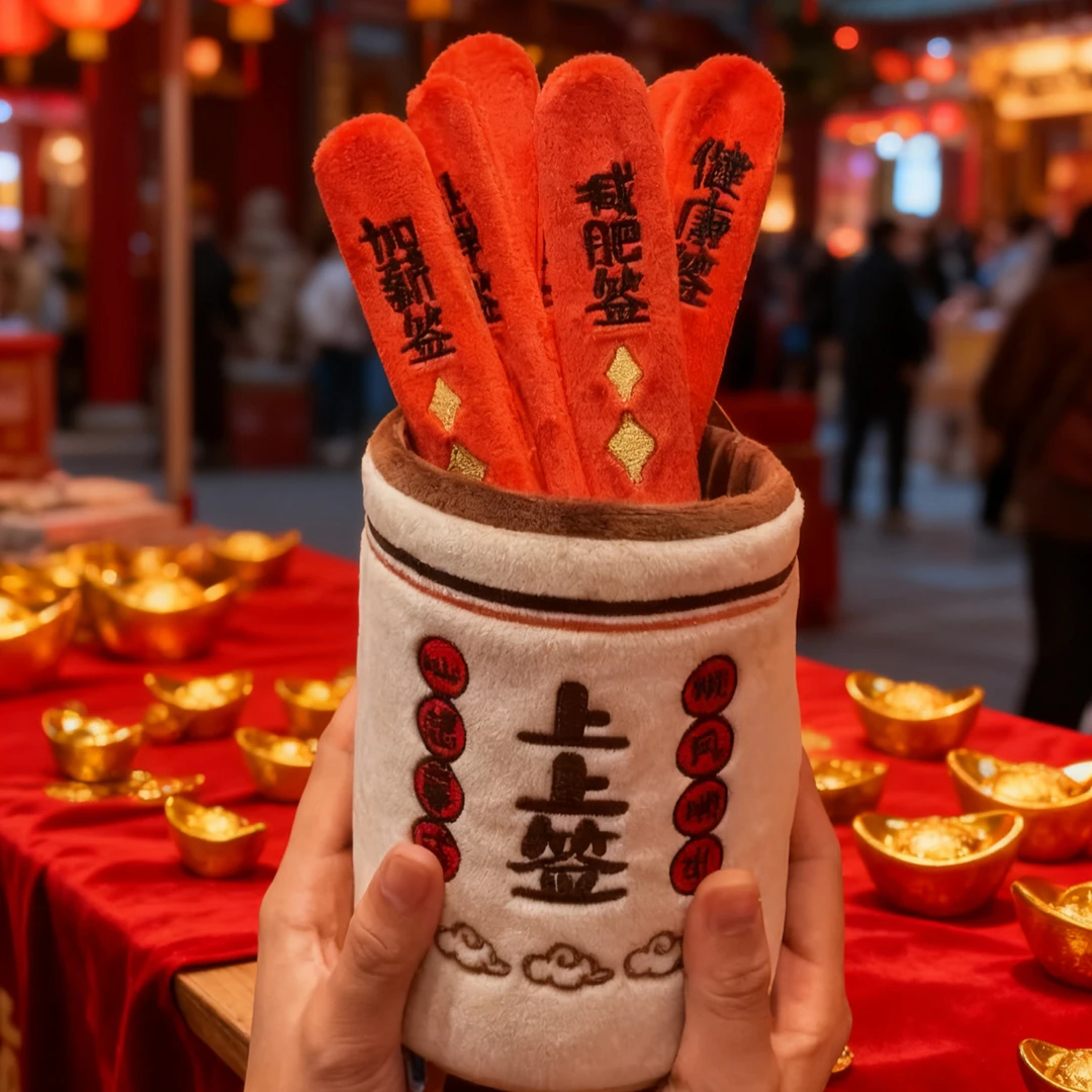 寓意美好适合送礼山西礼物上上签毛绒摆件