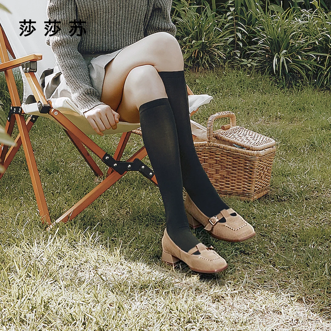 【佩妮小姐】莎莎苏2025年秋新款法式玛丽珍通勤浅口单鞋ZA65505-41