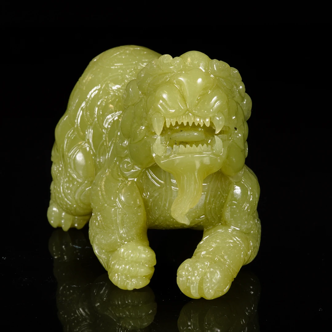 LOT.022和田黄玉瑞兽/X1953