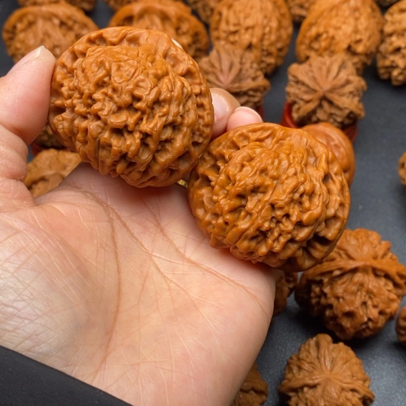 【闪购商品】文玩核桃把件47官帽A