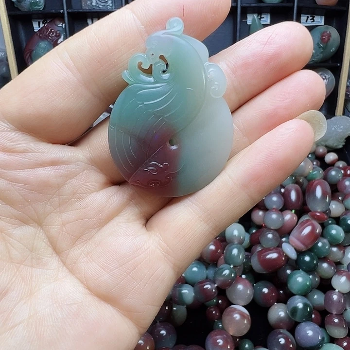 今***肥玛瑙/玉髓手链未镶嵌