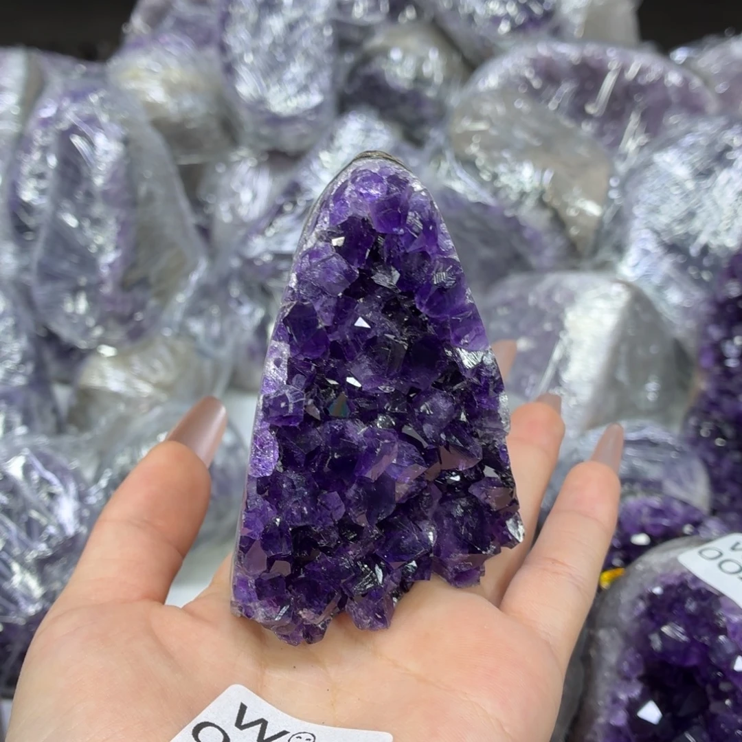 紫晶未镶嵌摆件紫水晶
