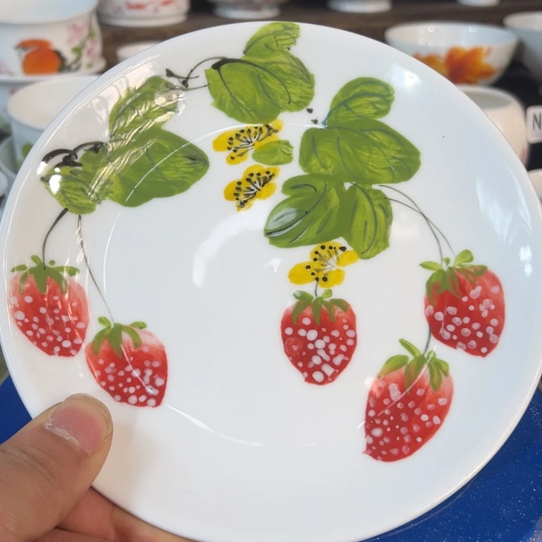 陶瓷景德镇高温釉下陶瓷6.5寸盘