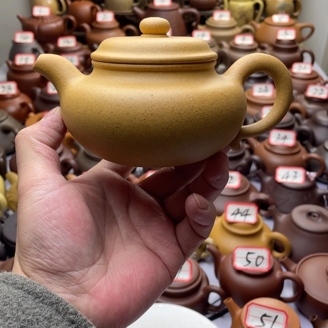 紫砂茶壶宜兴紫砂半手工