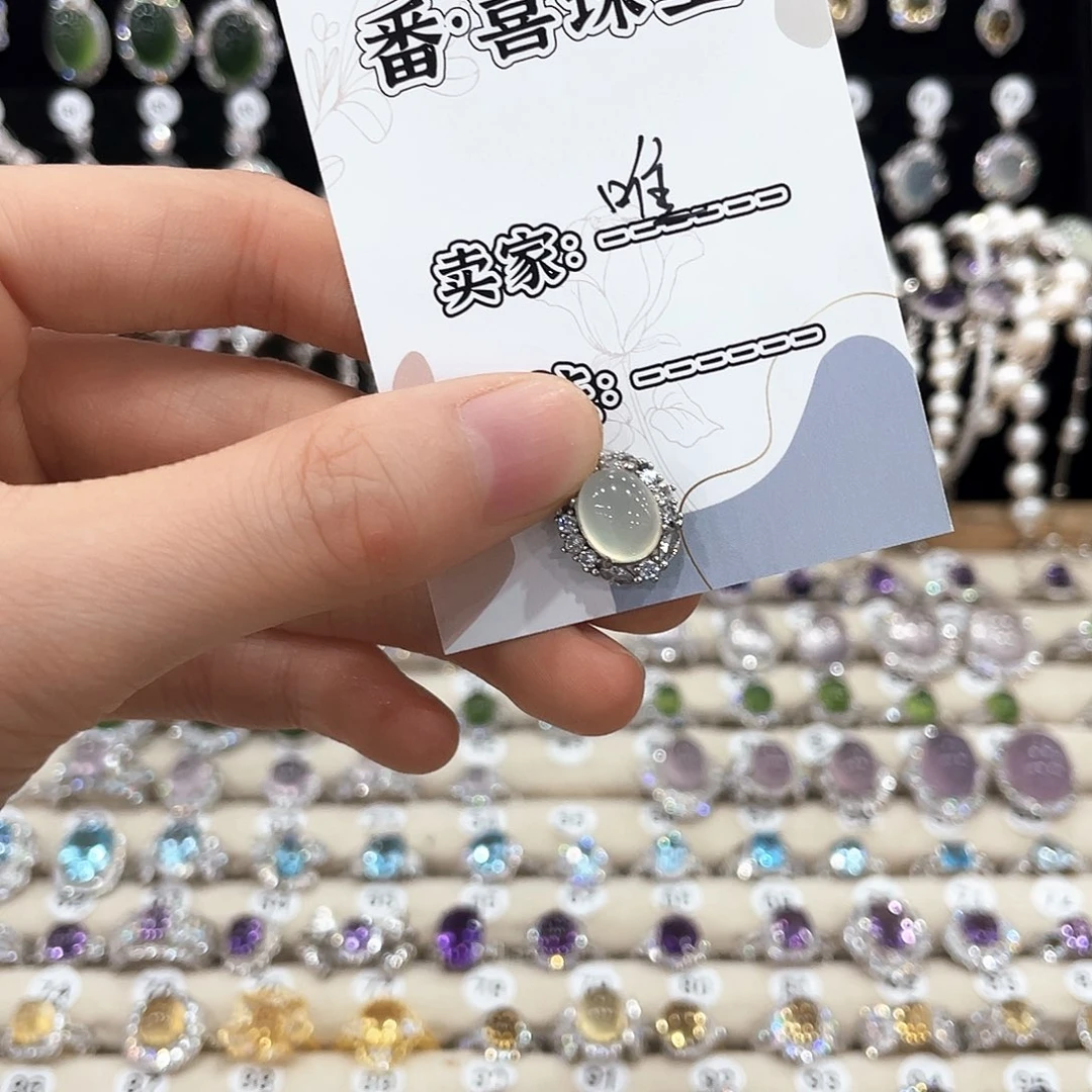 蛇纹石玉银S925镶嵌颈饰吊坠