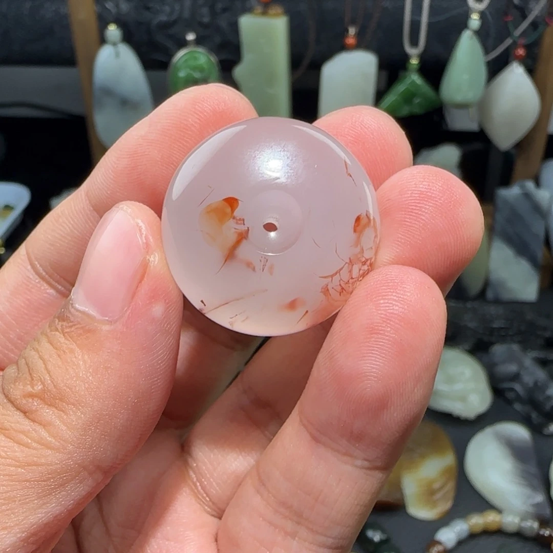 二***花南红玛瑙未镶嵌颈饰