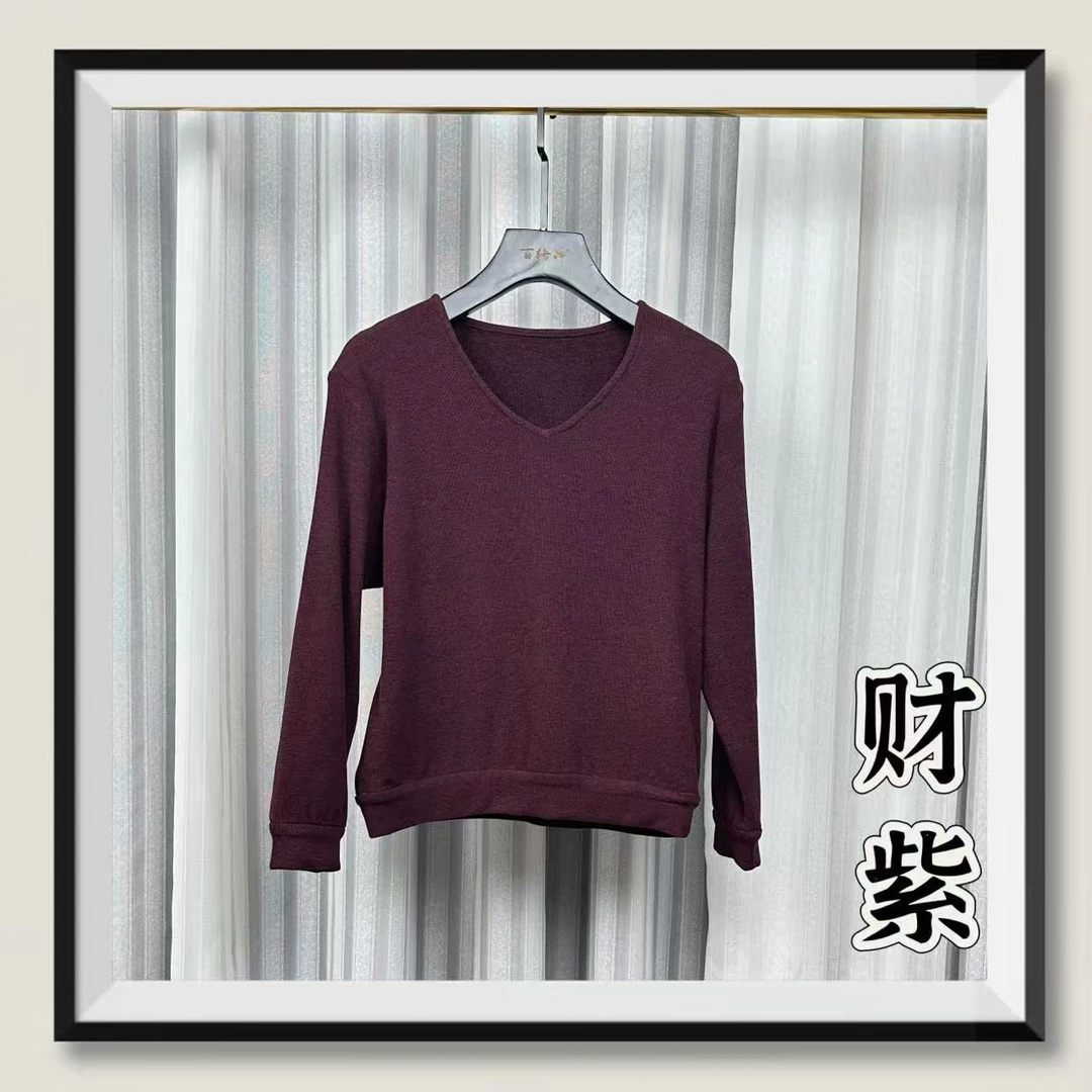 女科技五福纹V领长袖2883 CC