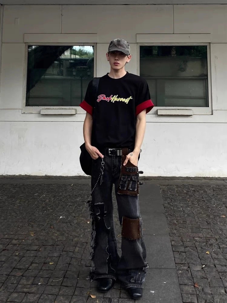 今年新款价格太香了！280克重磅双色翻边短袖男女同款