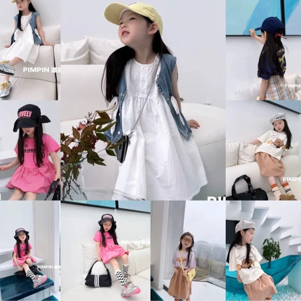 87963【美女手工欧货重工T】洋妞四季童装