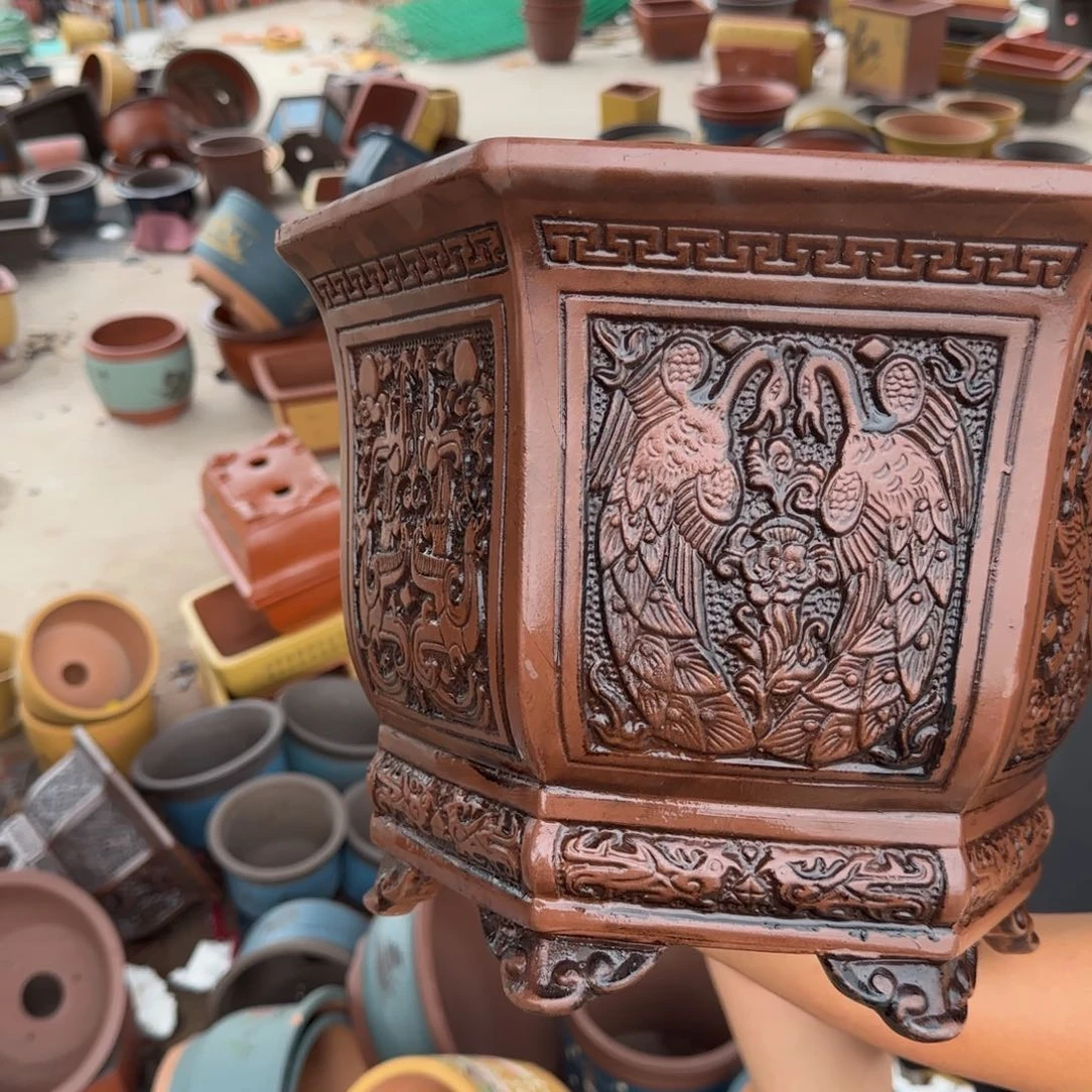 紫砂花盆口径26.22口径