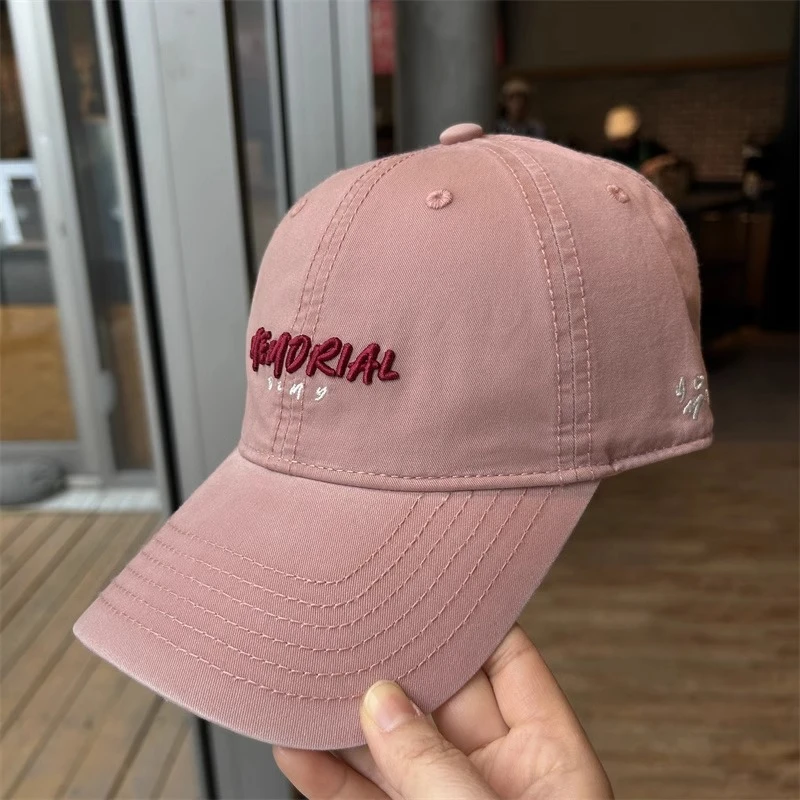 英国Cosp Kosp 新款软顶棒球帽加深宽檐帽子刺绣字母鸭舌帽遮脸女