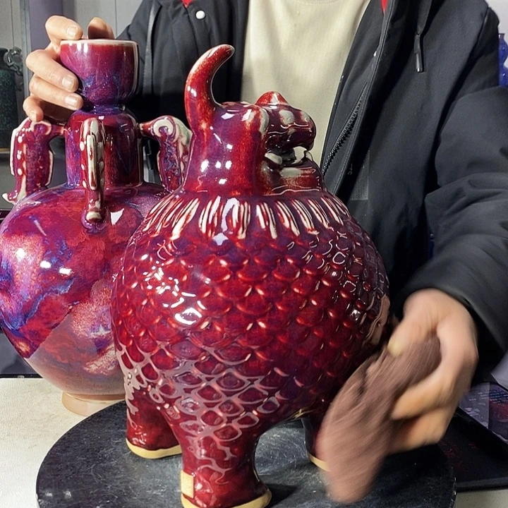 瓷片中国神垕精品钧瓷
