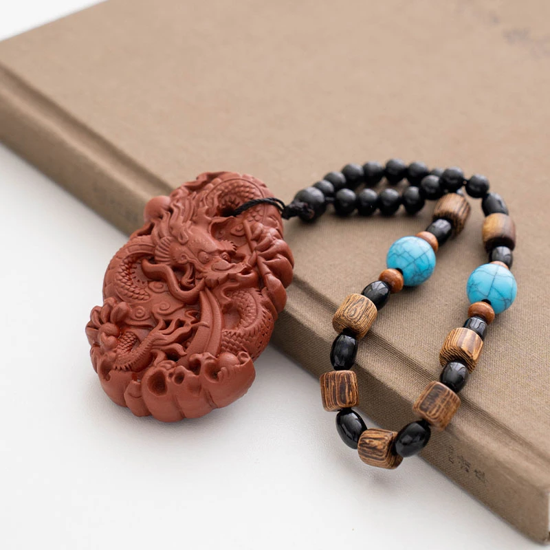 镂空龙牌手把件HY