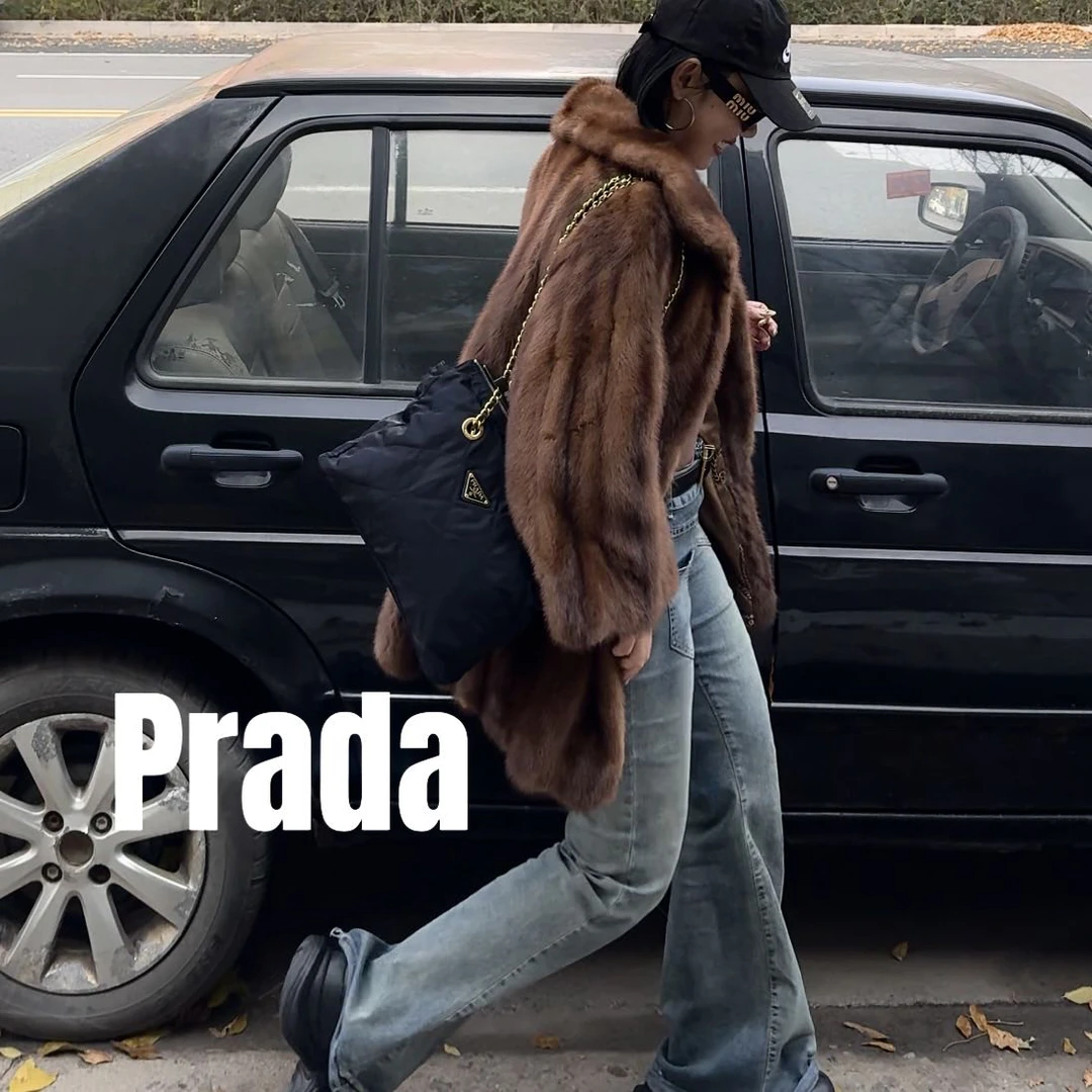 修复品619393/Prada/普拉达蓝金30降落伞包