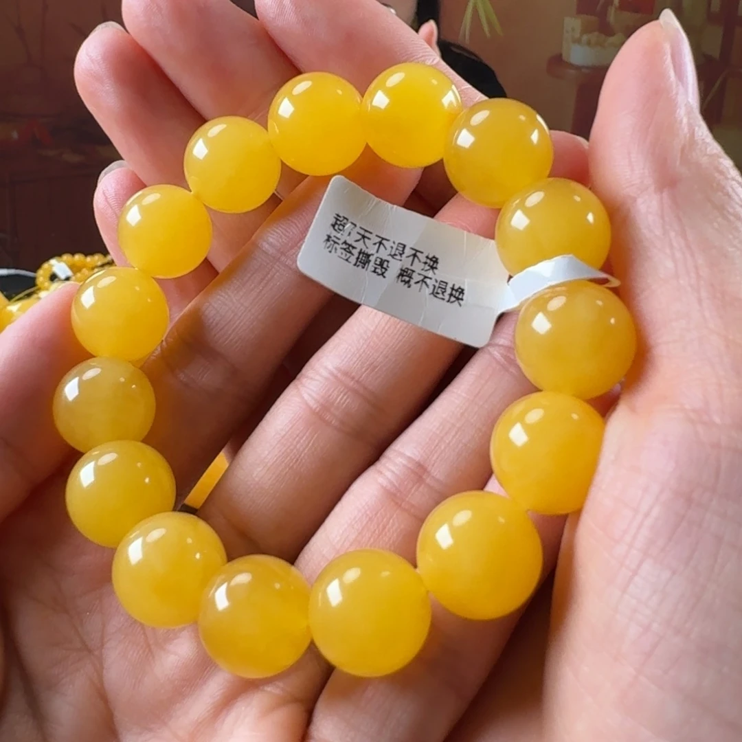 蜜蜡毛衣链未镶嵌