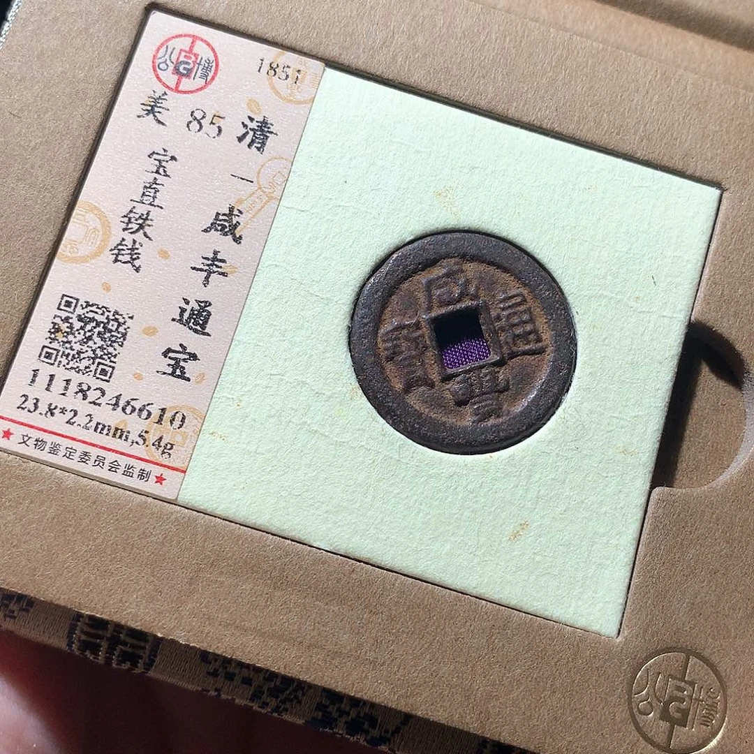 金属QY。咸丰通宝85分6610
