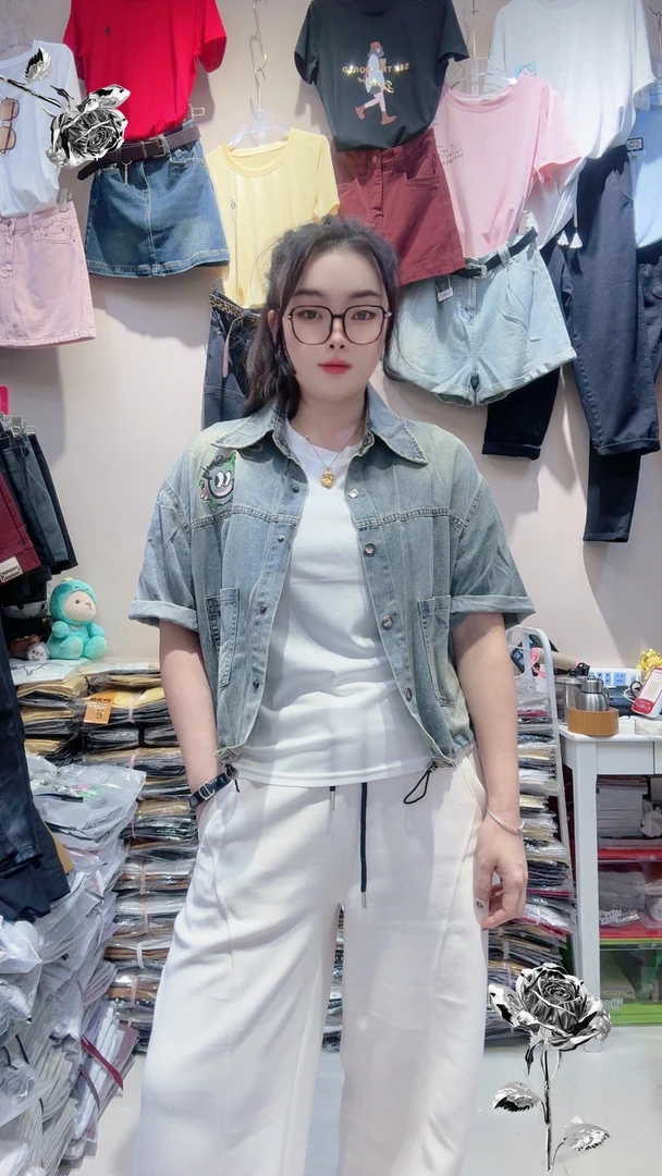 牛仔上衣2025年夏新款复古潮开衫牛仔衣女