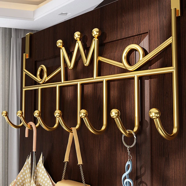 门后挂钩墙上挂衣架神器免打孔门上挂架壁挂子无痕衣服帽衣钩置物