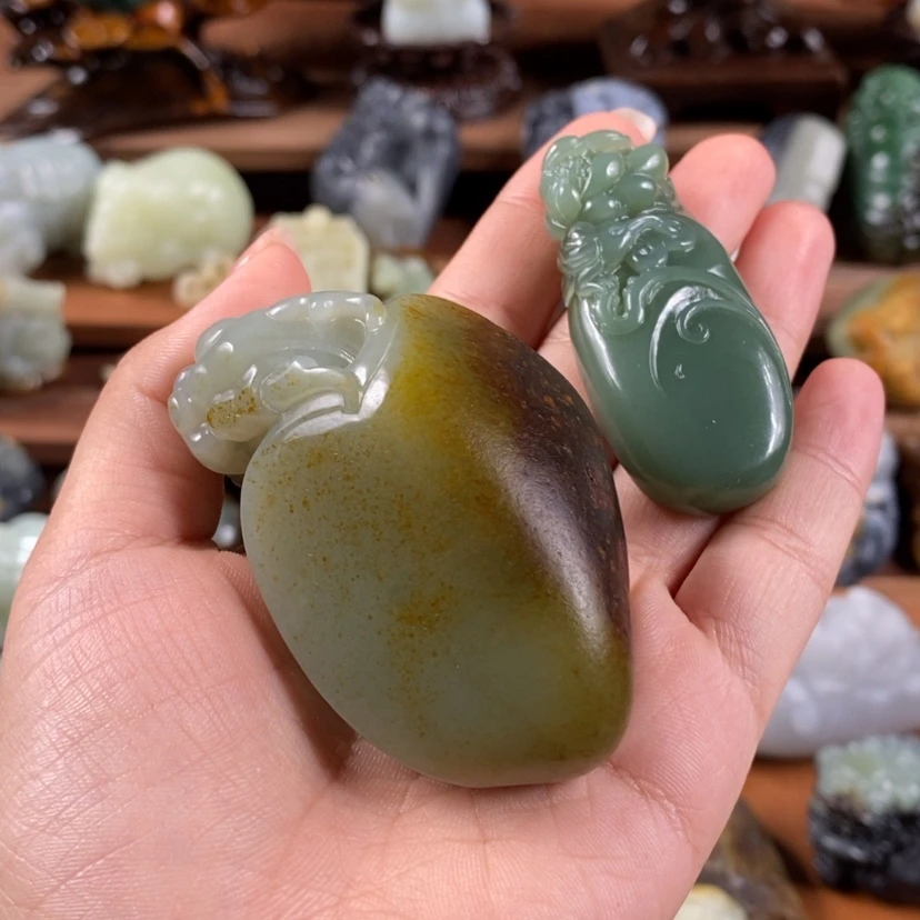 【闪购商品】未镶嵌和田玉把件法*