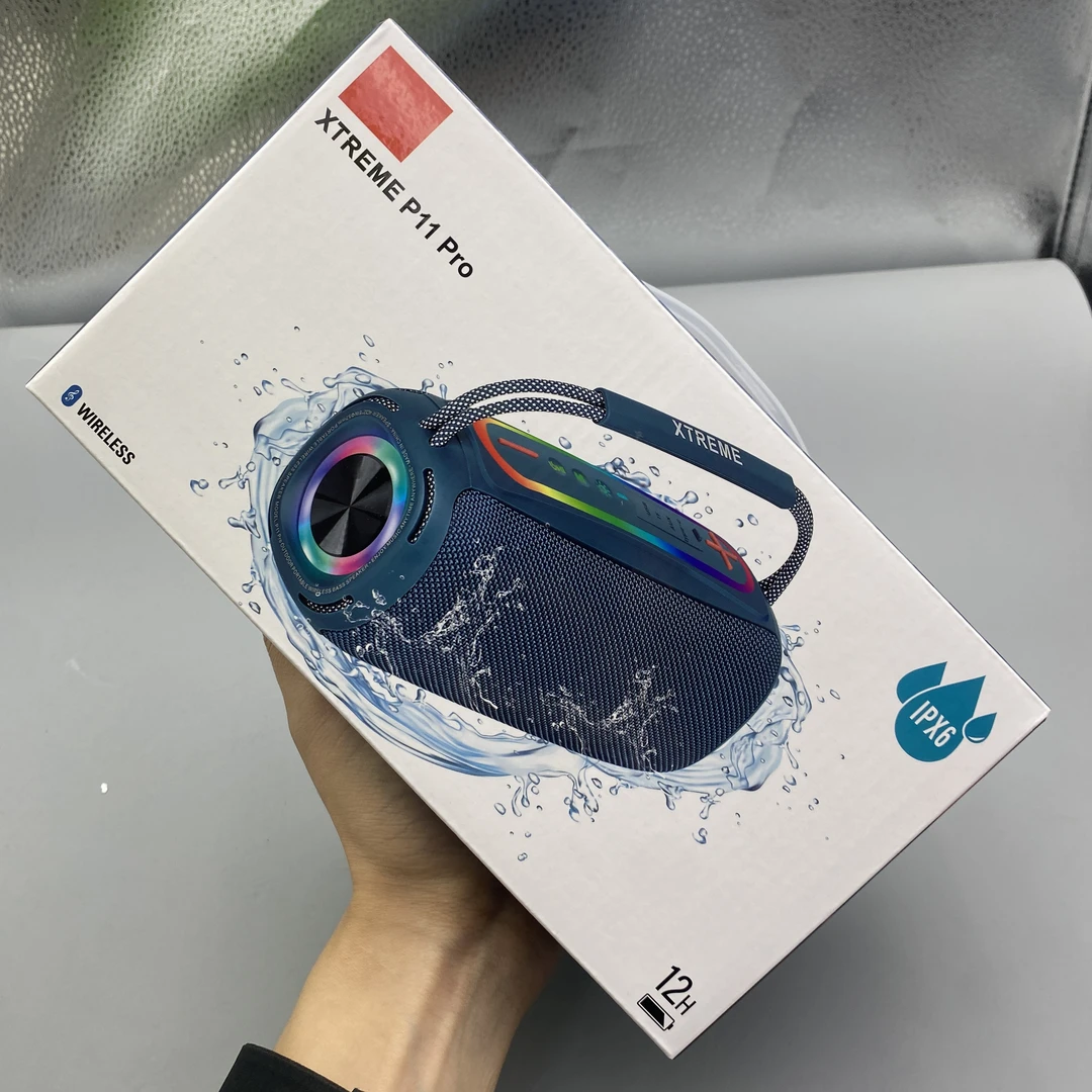 未拆封  欧美外贸货P11-Pro户外便携双振膜低音炮