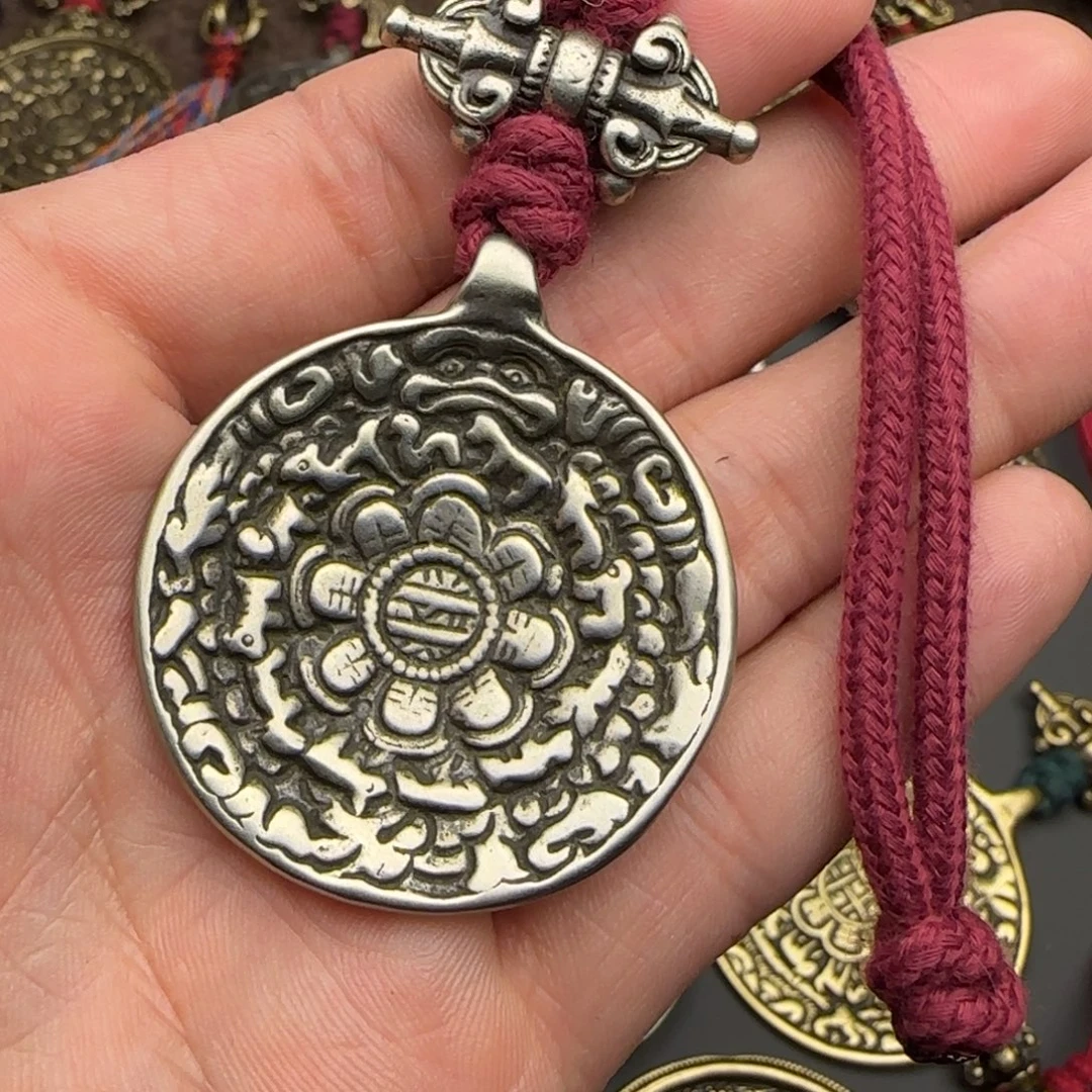 老铜九宫牌吊坠喜欢的来