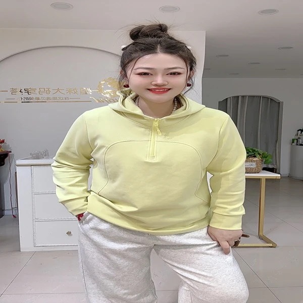 3775糖果色拉链帽衫