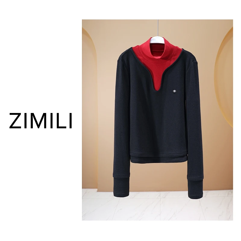 【亮哥欧货女装】冬季高领羊毛加绒《0°C寒冬系列》打底上衣260118