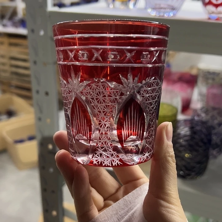 平底款水晶玻璃微瑕一个